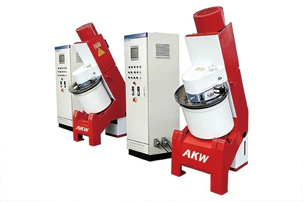 AKW 50L — специальный интенсивный смеситель для корундовых лотков — Производитель и цены на смесители для огнеупорных материалов